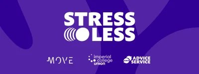 Stress Less purple banner