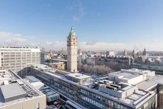 Imperial South Kensington campus in the snow