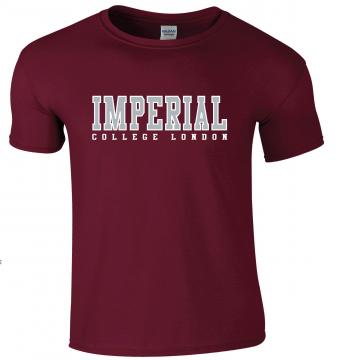 Imperial USA T-Shirt in Burgundy