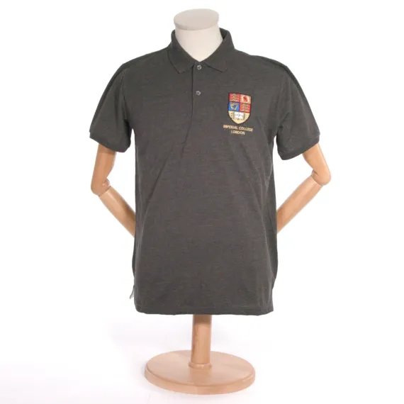Crest Polo-Shirt in Charcoal