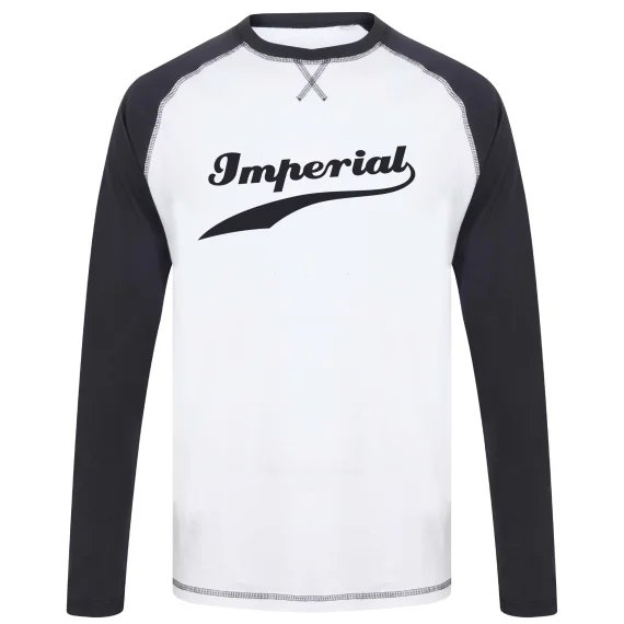 Imperial Swoosh L/S T-Shirt in Navy